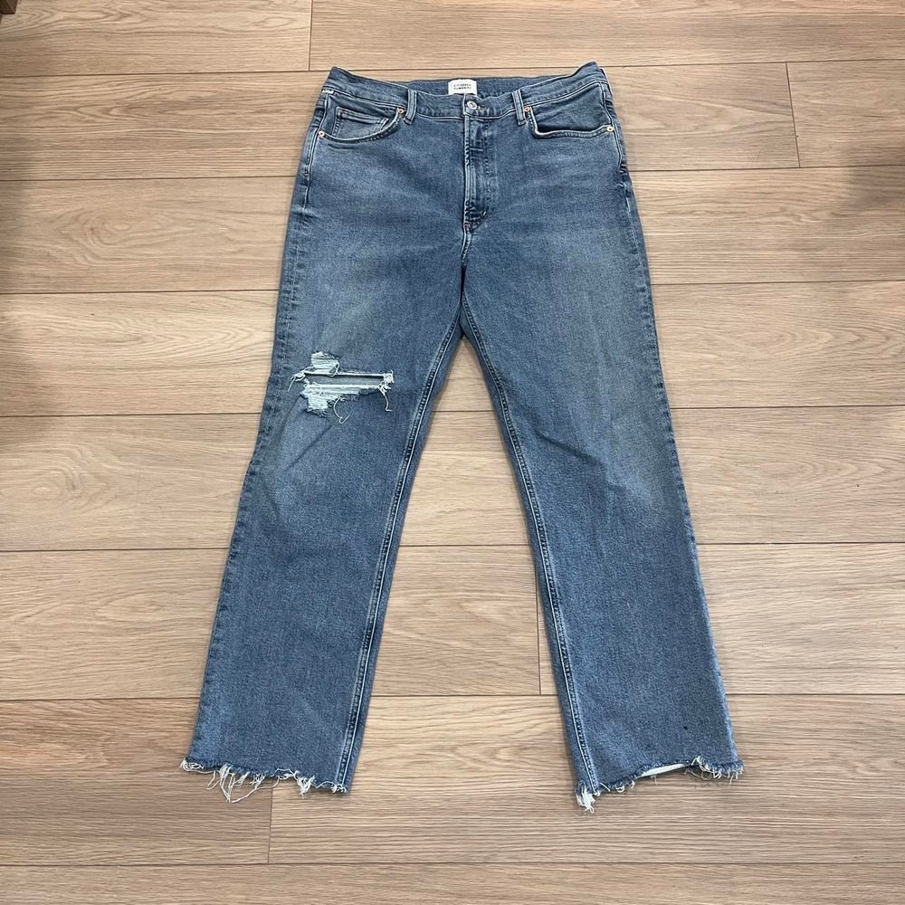 Citizens Of Humanity Daphne Drop Distressed Jeans Women 31 Minimalist Denim